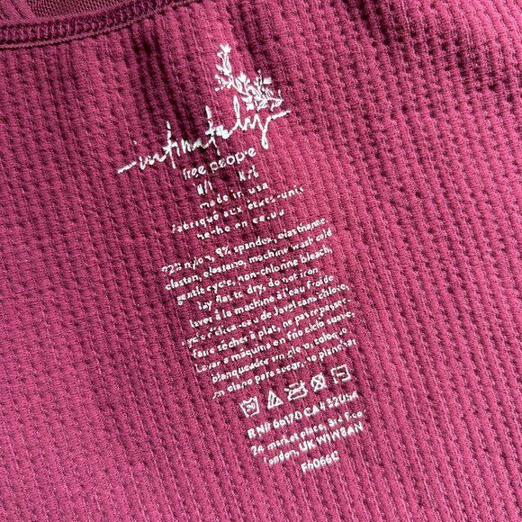 Free People “Intimately” Camisole Top in Cabernet - Picture 7 of 13